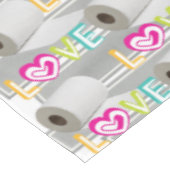 Tablecloth Valentijnsdag Toilet Paper Love Tafelkleed (Gekanteld)