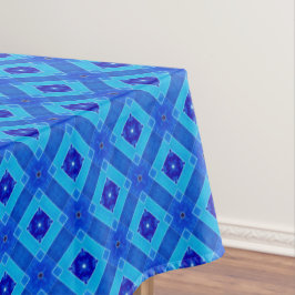 Tablecloth van blauwe Tegel Tafelkleed