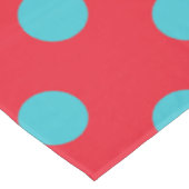 Tablecloth van rode en blauwe pols tafelkleed (Gekanteld)