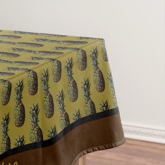 Tablecloth voor ananassen - Optionele personalisat Tafelkleed (Voorbeeld)