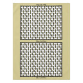 Tablecloth voor ananassen - Optionele personalisat Tafelkleed (Voorkant)