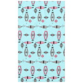 Tablecloth voor atoomroze en grijze patroonpatrone tafelkleed (Voorkant)