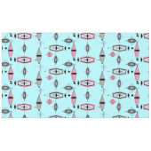 Tablecloth voor atoomroze en grijze patroonpatrone tafelkleed (Voorkant (Horizontaal))