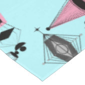 Tablecloth voor atoomroze en grijze patroonpatrone tafelkleed (Gekanteld)