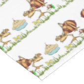 Tablecloth White Ants Apple Pie Butterfly Floral Tafelkleed (Gekanteld)