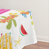 Tablecloth White Beach House Fun Sun Tafelkleed (Voorbeeld)