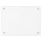 Tablecloth White Cactus Yellow Tafelkleed (Voorkant (Horizontaal))