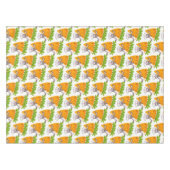 Tablecloth White Carrots Rabbit Tafelkleed (Voorkant (Horizontaal))