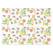 Tablecloth White Cheese Yellow Mouse Floral Tafelkleed (Voorkant (Horizontaal))