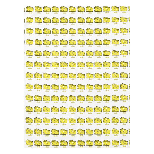 Tablecloth White Cheese Yellow Tafelkleed (Voorkant)