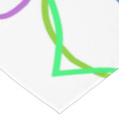 Tablecloth, White Green Kaleidoscope Flower Tafelkleed (Gekanteld)