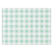 Tablecloth, White Green Kaleidoscope Flower Tafelkleed (Voorkant (Horizontaal))