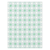 Tablecloth, White Green Kaleidoscope Flower Tafelkleed (Voorkant)