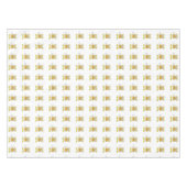 Tablecloth White Pizza Cheese Yellow Tafelkleed (Voorkant (Horizontaal))