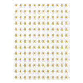 Tablecloth White Pizza Cheese Yellow Tafelkleed (Voorkant)