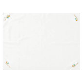 Tablecloth White Ribbit Style, kikker paddenstoel Tafelkleed (Voorkant (Horizontaal))