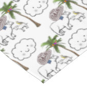 Tablecloth White Sheep Clouds Sombrero Tafelkleed (Gekanteld)