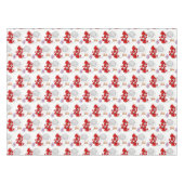 Tablecloth White Sheep Red Hearts Kitten Tafelkleed (Voorkant (Horizontaal))