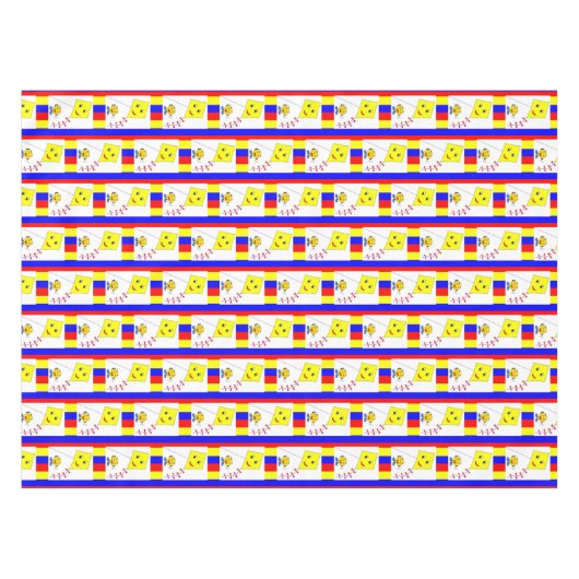 Tablecloth Yellow Kite Tafelkleed (Voorkant (Horizontaal))