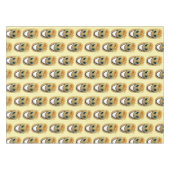 Tablecloth Yellow Stripe Potato, Franse groeven Tafelkleed (Voorkant (Horizontaal))