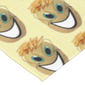 Tablecloth Yellow Stripe Potato, Franse groeven Tafelkleed (Gekanteld)