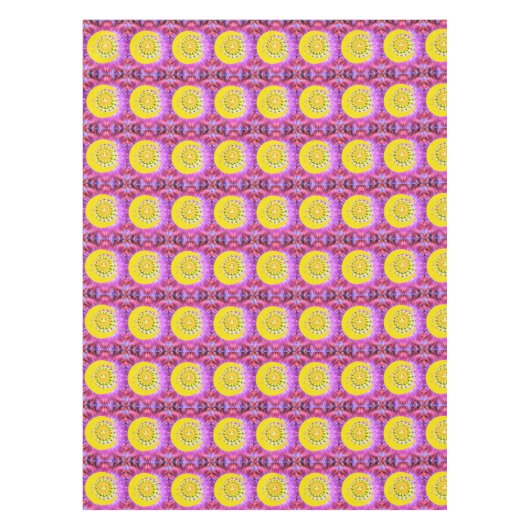 Tablecloth Yellow Sun Moon Tafelkleed (Voorkant)