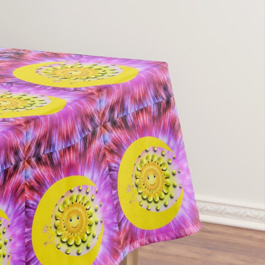 Tablecloth Yellow Sun Moon Tafelkleed (Voorbeeld)