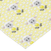 Tablecloth Yellow White Sheep Sun Clouds Tafelkleed (Gekanteld)