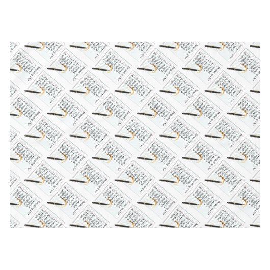 TABLECLOTHEN - VODKA SHOPPT LIST TAFELKLEED (Voorkant (Horizontaal))