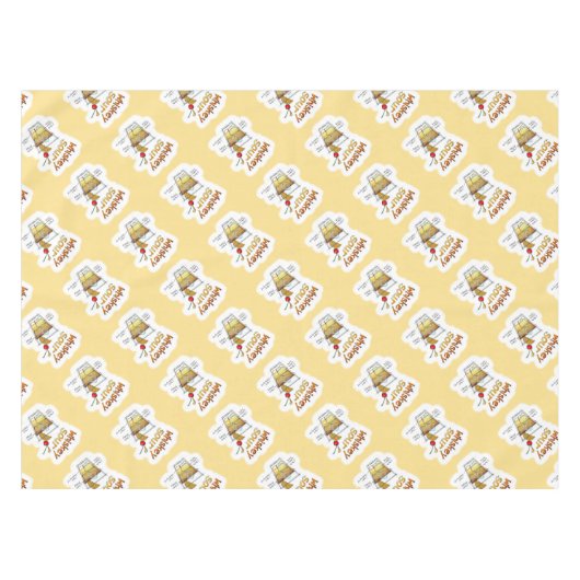 TABLECLOTHEN - WITSERSE ZONNEN ONTVANGST COCKTAIL TAFELKLEED (Voorkant (Horizontaal))