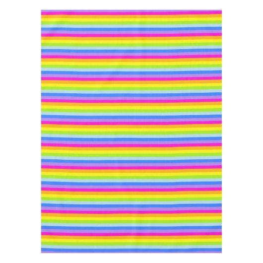 Tableclothregenboog strepen roze tafelkleed (Voorkant)