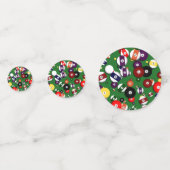 Tablefetti - Biljart en 4 Bal Confetti (Voorkanten)