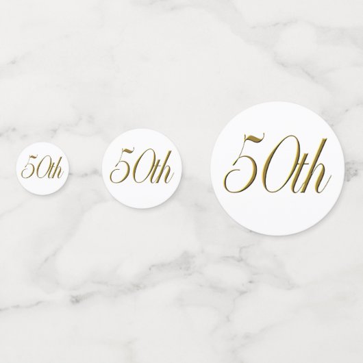 Tablefetti - gepersonaliseerd 50ste bruiloft Jubil Confetti (Voorkanten)