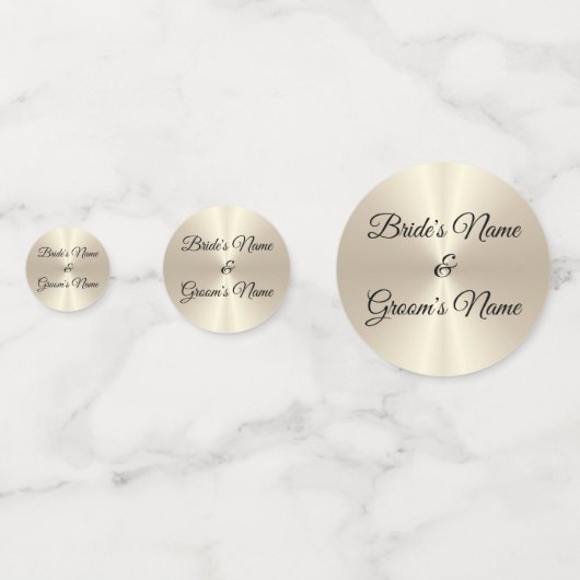 Tablefetti - gepersonaliseerd 50ste bruiloft Jubil Confetti (Achterkanten)