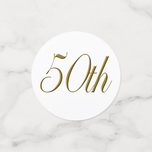 Tablefetti - gepersonaliseerd 50ste bruiloft Jubil Confetti (Kleine voorkant)