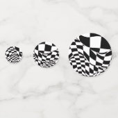 Tablefetti - Gewijzigde rode/zwarte vlag Confetti (Voorkanten)