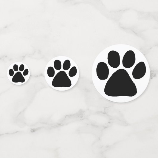 Tablefetti - Puppy Paw Prints Confetti (Voorkanten)