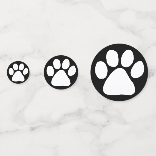 Tablefetti - Puppy Paw Prints Confetti (Achterkanten)