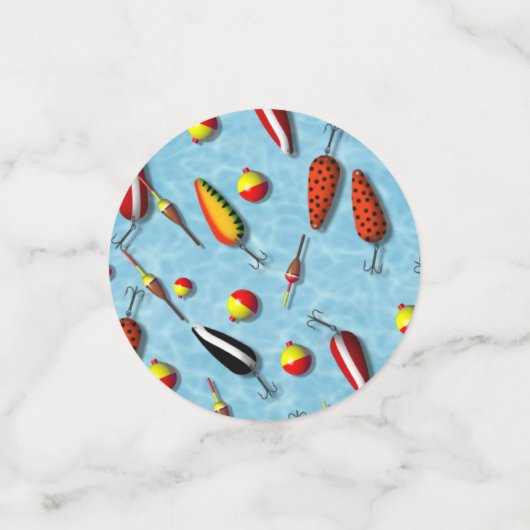 Tablefetti - Vissen Bobs en lokken Confetti (Kleine voorkant)