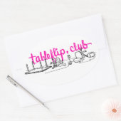tableflip.club ovale Stickers (Envelop)