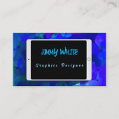 Tablet Design Grafisch Ontwerper of Artiest Visitekaartje (Voorkant)