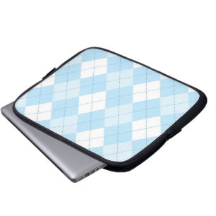 Tablet en laptophoes - Argyle SQ - Clouds Laptop Sleeve