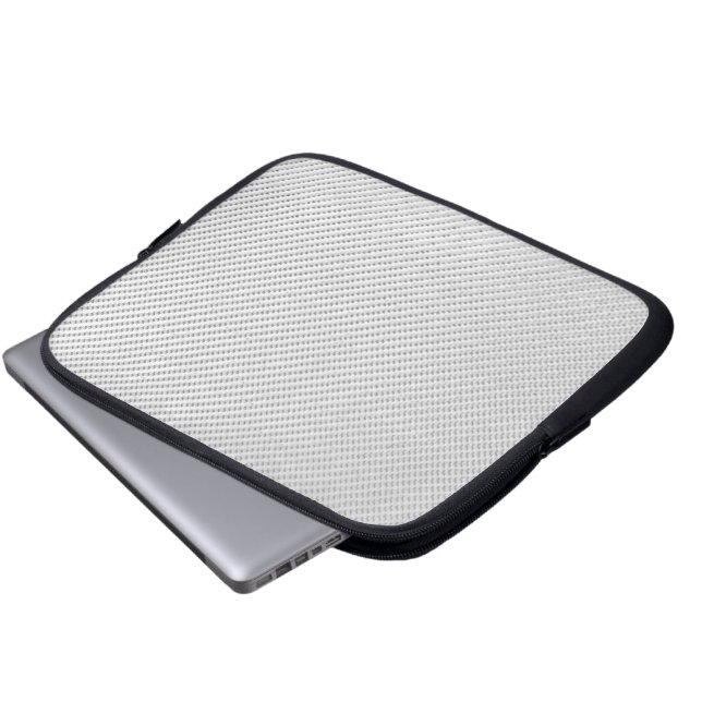 Tablet en laptophoes - koolstofvezel - wit laptop sleeve (Voorkant onderkant)