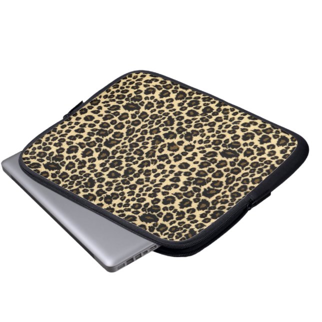 Tablet- en laptophoes — leopard-hoeve laptop sleeve (Voorkant onderkant)