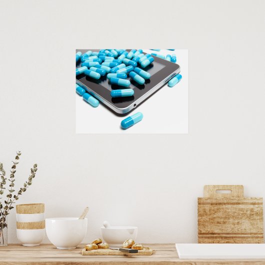 Tablet en tabletten poster (Keuken)