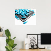 Tablet en tabletten poster (Thuiskantoor)
