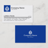 Tablet Kleur Pijl - Navy Blue Visitekaartje (Voorkant / Achterkant)