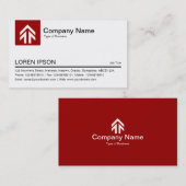 Tablet Kleur - Rood Ruby Visitekaartje (Voorkant / Achterkant)