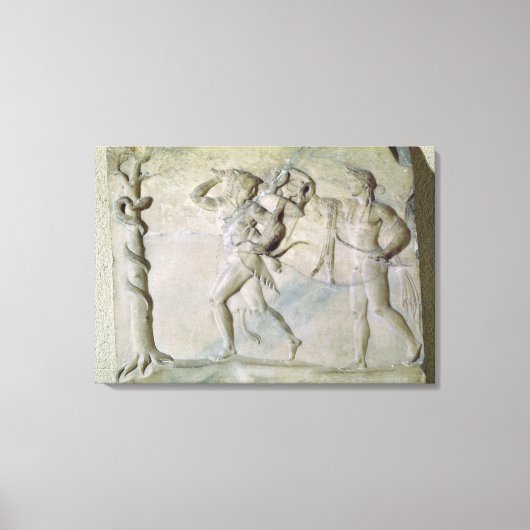 Tablet met afbeelding van Hercules Canvas Afdruk (Voorkant)