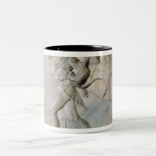 Tablet met afbeelding van Hercules Tweekleurige Koffiemok (Center)